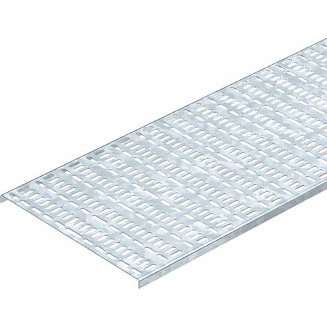 OBO Bettermann Chemin de câbles Norme marine Épaisseur du matériau 1,25mm 15x50x2000 Acier galvanisé à chaud, 6045057 (1/2)