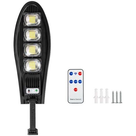 80w 3000mah Réverbère Solaire Extérieur Étanche Led Pour Mur De Jardin Lampe Solaire À Angle Réglable Avec Modes À Distance 168 leds 1Lampe solaire (1/5)
