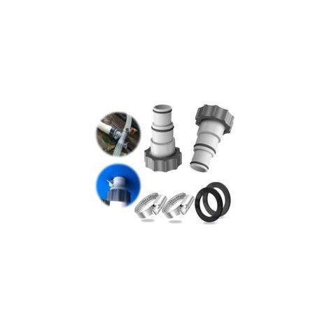 Bardusch-Raccord de tuyau de piscine en deux parties, compatible avec d'autres accessoires de piscine, en diamètres de 32 mm et 38 mm. (1/4)