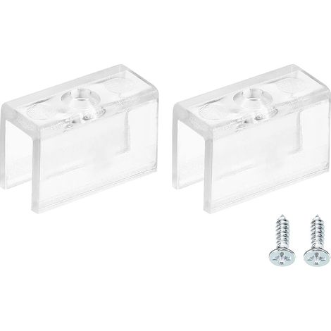 Cord Light Mounting Clips, 20 Pack Wall Channel Mounting Bracket Accessories for 5.9mm to 6.4mm LED Neon Strip, Translucent (1/5)