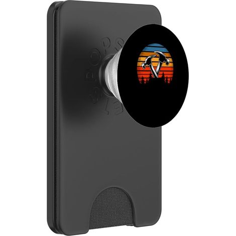 Marteau Travail du bois Charpentier Menuisier Menuiserie PopSockets PopWallet pour MagSafe (1/5)