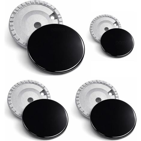 Lot de 4 plaques pour cuisinières à gaz + 4 brûleurs cuisinières à gaz Compatibles avec Ariston, Nardi, Whirpool, pièces de rechange compatibles (1/5)