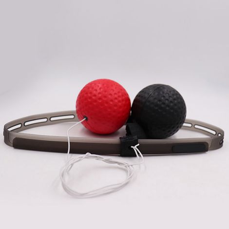 Balle de réflexe de boxe portable et rebondissante avec bandeau (1/5)