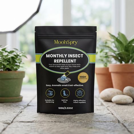 Insect repellent powder for home use, gentle scent, suitable for home, yard, and warehouse pest control - 100g (1/5)