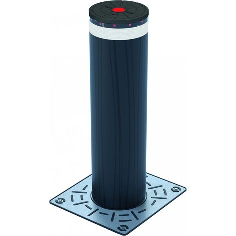 Js48 R H1000Mm Acier Peint Ral7021 Avec Led Et Cylindre. FAAC