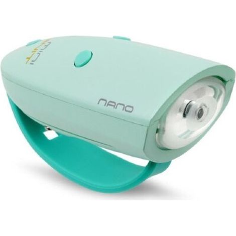 Lampada da bicicletta Nano Hornit 2 in 1, clacson/campanello (1/5)
