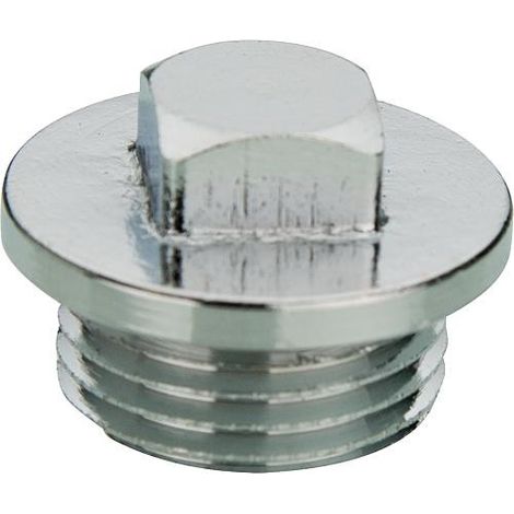 Tampon borgne 4 pans chrome 3/8"