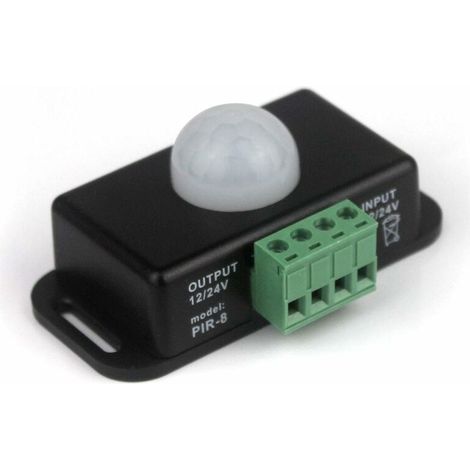 Détecteur de Mouvement à Infrarouge LED 12 V DC Détecteur de Mouvement Capteur de Mouvement Pir Pour Bande LED/Ampoule 12 V 8A (1/5)