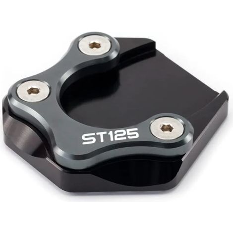 (Gris) Compatible avec HONDA ST125 DAX125 2022 2023 2024 Accessoires Béquille Pied Béquille latérale Extension de béquille latérale Plaque de support maxpower (1/4)