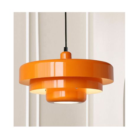 Lustre nordique en métal, style moderne du milieu du siècle, ampoule tricolore, (1/4)