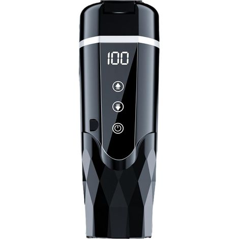 Applicable Tasse chauffante pour Voiture 12V 24V, en Acier Inoxydable, pour Eau Froide, 500ml, Tasse à café de Voyage, pour Brassage de café, Camion, Maison, Noir (1/5)