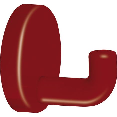 HEWI Gancho individual 801.90.010 simple 30 mm poliamida rojo rubí 33 40 mm - 801.90.010 33