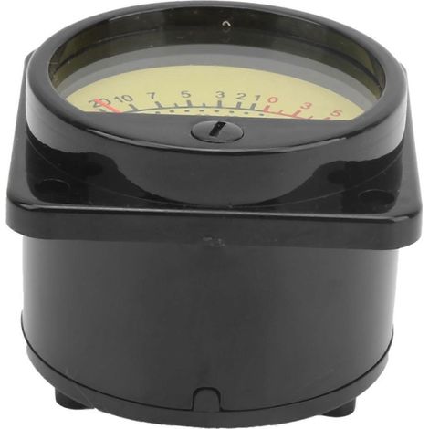Vumètre à aiguille ronde de 45 mm avec rétroéclairage LED, testeur de puissance audio, référence TS-45-Jaune, DC500u