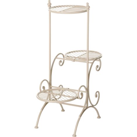 Portavasi da interno ed esterno rotondo 26 x 53 x 71 cm Ferro Beige Asagao (1/5)