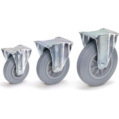 Fetra Vollgummi Bockrolle, 125x38 mm Radgröße