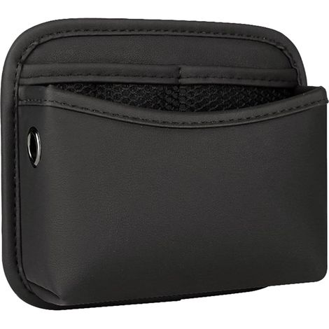 Organisateur de Poche Latérale Noir Voiture en Cuir Napa pour Stockage de Clés et Cartes (1/5)