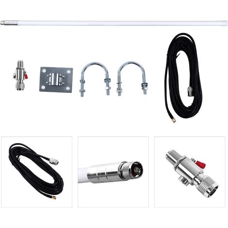 Antenne en fibre de verre extérieure étanche, fixation murale, omnidirectionnelle, kit d'antenne LoRa avec pare-balles (1/5)