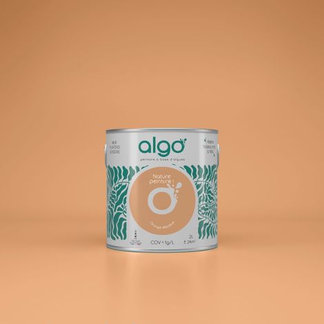 Peinture écologique Algo - Orange Délicieux - 0.5L / Satin (1/3)