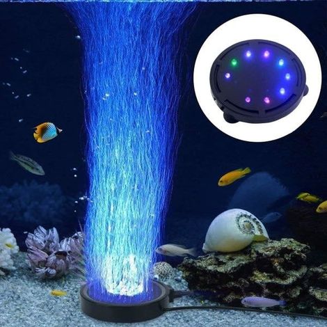 Lampe d'aquarium à bulles et pompe à air LED pour la décoration des tortues (1/5)