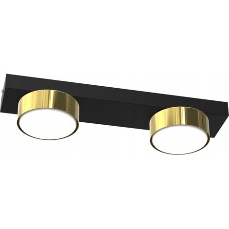 LED-Deckenleuchte Loft Plafond GX53, schwarz-gold, polnisch, dekorativ, modern (1/2)