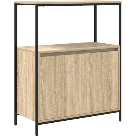 vidaXL Mobile da Bagno con Ripiani Rovere Sonoma 76,5x35x95 cm (1/5)