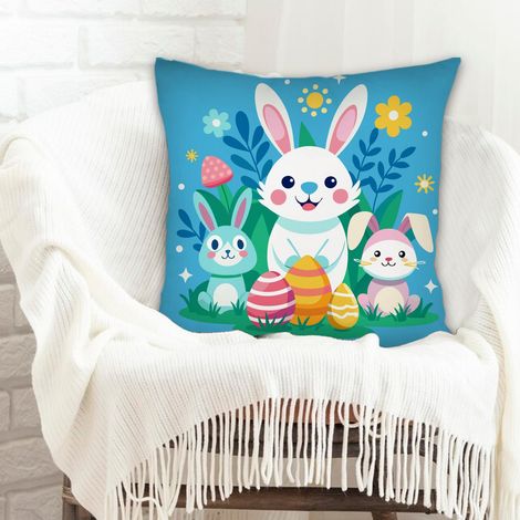 Housse de coussin 45x45 cm carrée résistant aux tachespour couples petit ami petite amie (1/5)