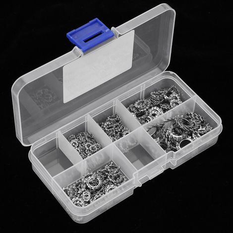 Jeu de 300 rondelles frein dentelées externes en acier inoxydable 304 (1/5)
