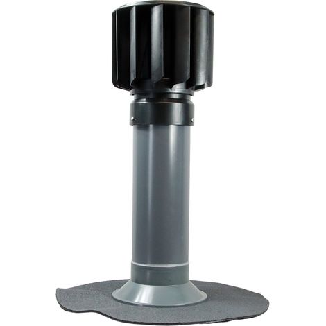 FLECK Flachdach Zwangslüfter mit windgetriebenem Rotor Bitumen (1/4)