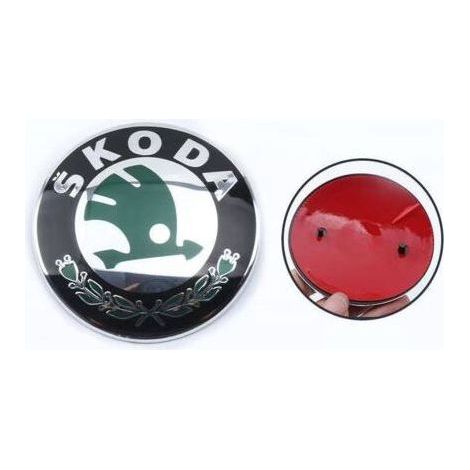 Skoda 3U0853621B MEL Badge emblème Logo Plaque Rabat frontal (1/2)