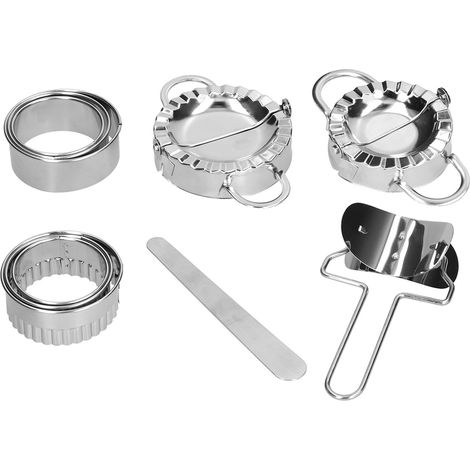 10PCS Stainless Steel Dumpling Maker Dumpling Mold Set and Cutter Home Kitchen AccessoriesDumpling Maker