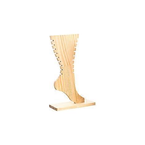 Présentoir à bijoux innovant en forme de bottes hautes, accessoire de rangement pour colliers, boucles d'oreilles et bracelets (couleur naturelle) (1/5)