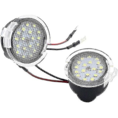 Lot de 2 éclairages de bas de porte à 18 LED sous rétroviseur pour Ford Mondeo S-Max Edge Explorer F-150 (1/4)