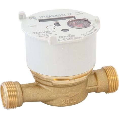 – Compteur d'eau divisionnaire eau froide DN15 20x27 – Technologie à jet unique – Classe A/B pour installation horizontale/verticale (1/5)