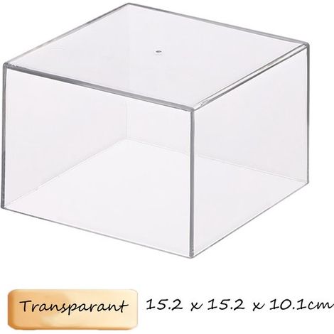 Alzatine per buffet 15,2 x 15,2 x 10,1 cm Acrilico 2 in 1 Supporto per presentazione cibo Scatola portaoggetti Supporto per cibo per feste di matrimonio Presentazione cibo (1/5)