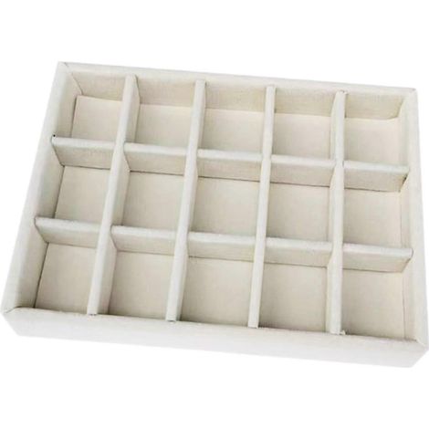 Plateau à bijoux, organisateur, présentoir, boîte à bijoux pour colliers et bracelets, rangement pour tiroirs, vitrine-Style C (1/5)