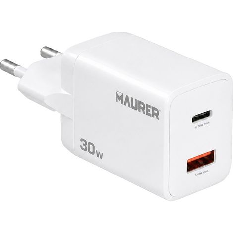 Schnellladegerät 30 W mit doppeltem USB-A- und USB-C-Port (1/5)