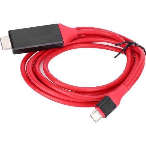 Adaptateur de câble vidéo domestique ultra-fin de type C converti en interface multimédia haute définition 4K pour téléviseur portable. (1/5)