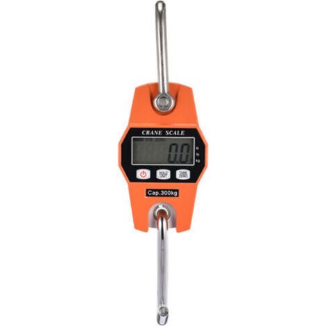 Electronic Scale 300kg Hanging Hook Scale Dynamometer LCD Hook Scale Industrial Weighing Weight 300kg/600lbs (1/5)