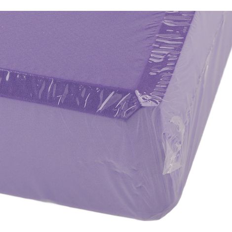 Bloc de mousse EVA pour exercices de yoga et de pilates - Accessoire de fitness violet pour étirements (1/3)