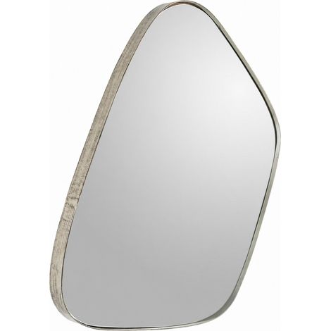 Miroir mural organique en métal nickel vieilli - Nickel vieilli (1/4)