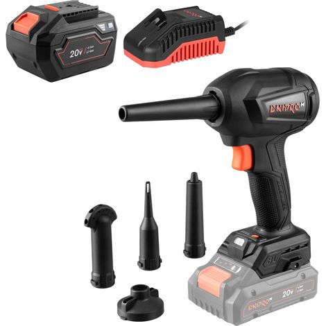 Dnipro-M Soplador de Aire Brushless DCB-203BC 280W, 30 m/s, 4 Velocidades, Limpieza PC y Taller, Batería 6Ah + Cargador – DCB-203BC (1/5)