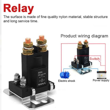 Relais Intelligent à courant élevé 12/24V 500a, double interrupteur d'isolateur de batterie pour Camping-Car, démarrage automatique, puissance du contacteur (1/5)