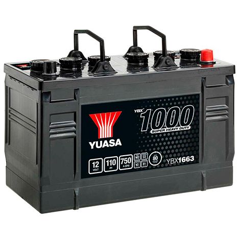 Yuasa - Batterie camion Yuasa YBX1663 12V 110Ah 750A