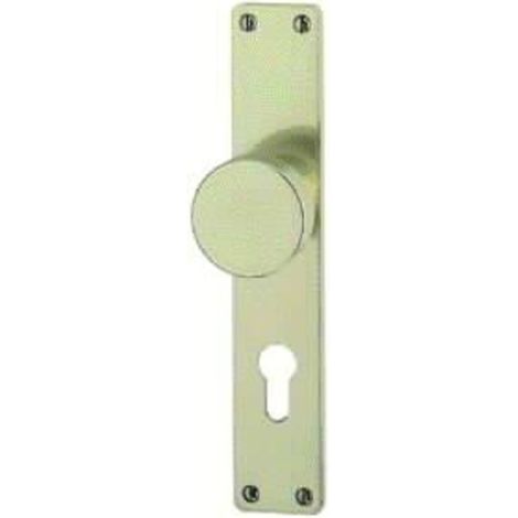 Plaque de porte à bouton 54/202 Alu.F2 72mm PZ