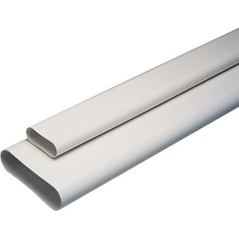Aldes – Barre minigaine 40 x 100 mm – Équivalent Ø80 mm – Longueur 3 mètres – PVC rigide pour ventilation simple et double flux
