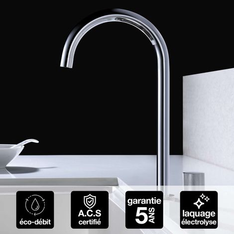Robinet Mitigeur de Cuisine anti-calcaire Chrome IMEX MANACOR GCM001 (1/4)