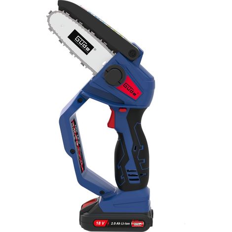 Güde Akku Minikettensäge MK 18-201-05 inkl. 2Ah Akku & Ladegerät, 18V, 6,7m/s (1/5)