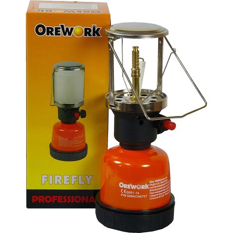 LÁMPARA DE GAS DE CAMPING ENCENDIDO PIEZO 190 g