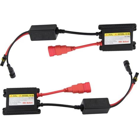 2pcs Mince Ballast Xenon HID 55W 12V Contrôle électronique Numérique Pour H1 H3 H7 H8 H9 H11 9005 9006 H4 Phare Lampe au Xénon Ampoule (1/4)