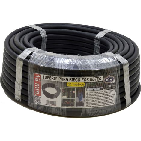 S&M 010057 - Tubo a Goccia, 16 mm x 50 m, Colore: Nero (1/5)